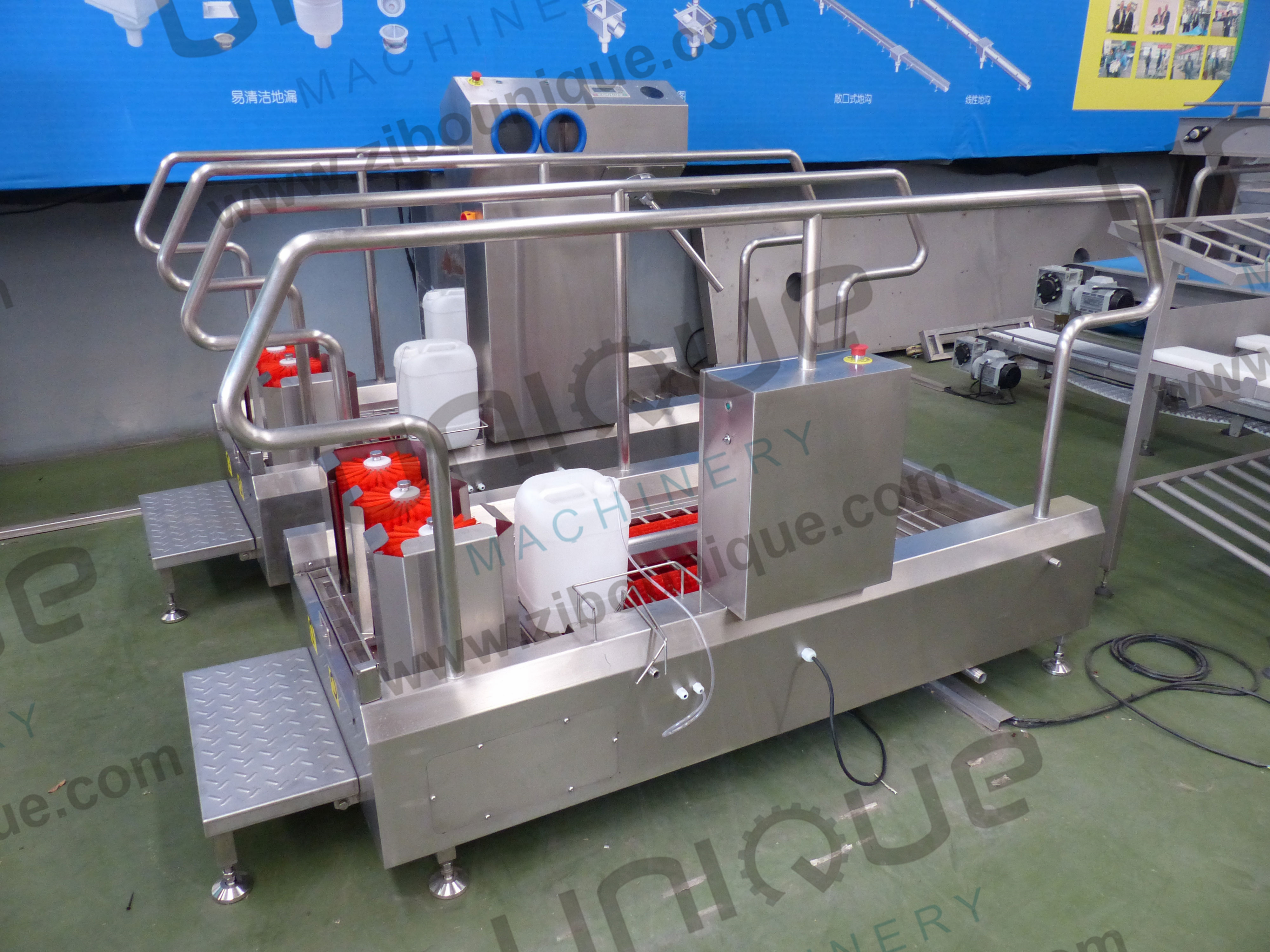 2.7KW Automatic Hand Cleaning Station Disinfection Hygiene Boot Washing Machine 380V