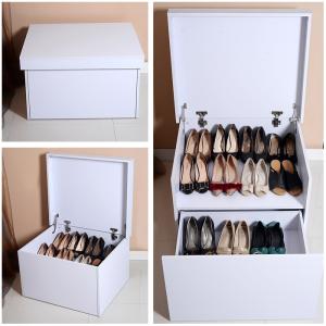 China Modern Hand Painting 26kg 14 Pairs Shoe Organizer Cabinet wholesale