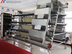 China Automatic Broiler Chicken Farming Equipment H Type Chicken Steel Cage wholesale