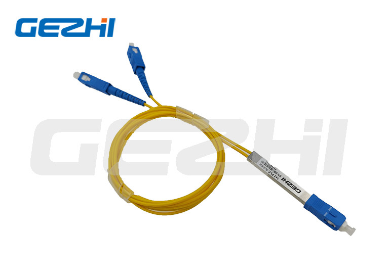 Low Insertion Fiber Optic Passive Components 1x2 PLC Splitter For FTTH