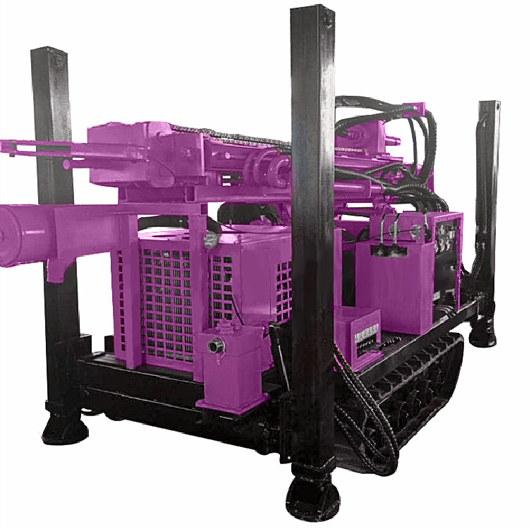 Water Drilling Rig Machine 60KW Diesel Engine Crawler Water Well Drilling Rig For Sale