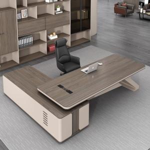 China Simple Modern Luxury Office Manager Boss Chairman President Executive Desk &amp; Chair Combination wholesale