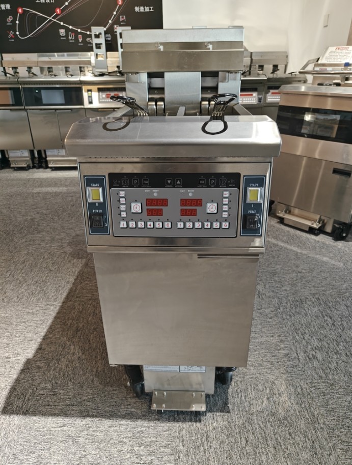 Two Pots Two Baskets 13L*2 Small Capacity Save Oil Electric Open Fryer With Oil Filtration