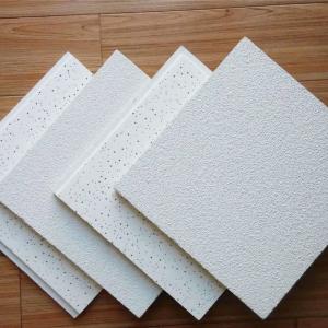 China Fireproof Perforated Lay In Acoustical Ceiling Tile 15mm Mineral Fiber wholesale