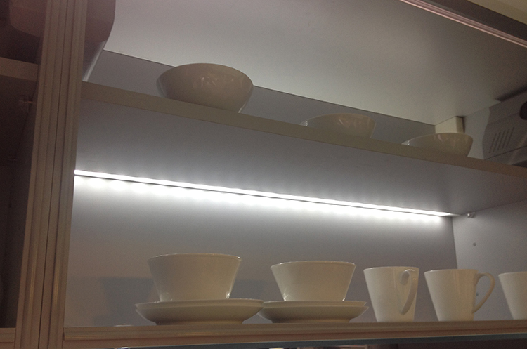 Kitchen Cabinet LED Shelf Profile Warm White LED Cable A2200