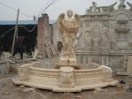 Angel With Wings Statue Marble Stone Water Fountain
