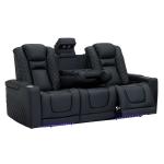 Louis Denny First-Layer Cowhide Genuine Leather Home Theater Living Room Sofa