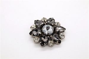 China Fashionable Rhinestone Shoe Clips 95mm*22mm With Hanging Plating wholesale