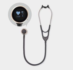 China Doctor Stainless Steel Digital Stethoscope Intelligent Medical Equipment wholesale