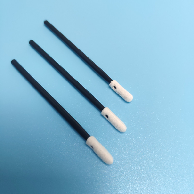 100PCS dustless cleanroom foam tip swabs open-cell foam lint free swab