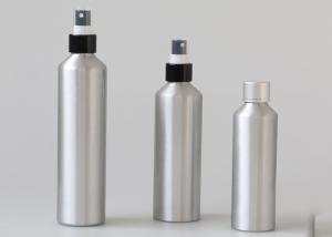 China Silver Aluminum Cosmetic Bottles , 200ml 300ml Aluminum Lotion Bottles wholesale