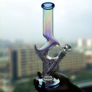 China Small Glass Recycler Bong Hookah Transparent Water Smoking Pipe Bubbler wholesale