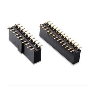China 2.0MM Pitch Female Header Dual Row 180Degree Dip Connector wholesale