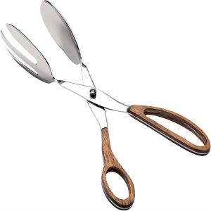 China Salad Heavy Duty Stainless Steel Kitchen Tongs For Cooking Matte Polish wholesale