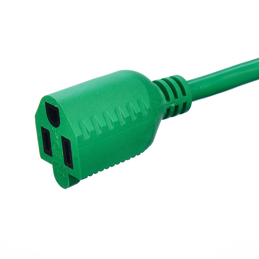 16/3 Indoor Outdoor Waterproof 3 Prong Flexblie SJTW Heavy Duty Electric Custom Extension Cord with and US Plug Standard