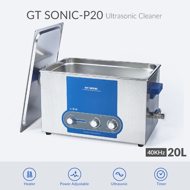 20L Parts Ultrasonic Cleaner Adjustable Power Large Capacity Ultrasonic Cleaning Machine