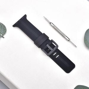 China Multi Color 40mm 44mm Silicone Rubber Smartwatch Band wholesale