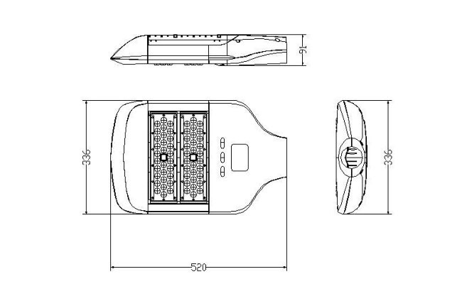Fast Response High Power LED Street Light 80w Waterproof Wide Operating Voltage Range