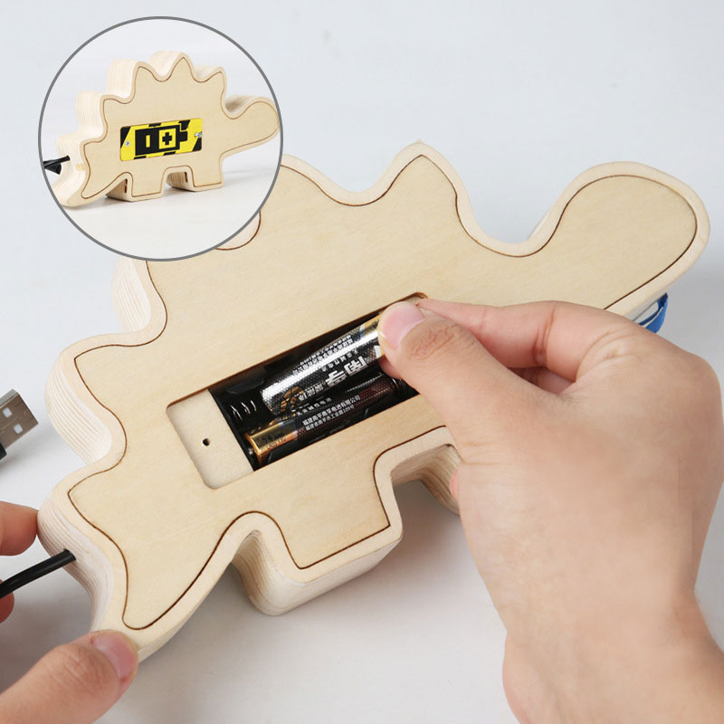 Wooden Button Switch LED Light Busy Board Sensory Activity Toy for Other Educational Toys