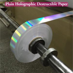 China Ultra Destructible Tamper Evident Label Material , 3D Hologram Stickers wholesale
