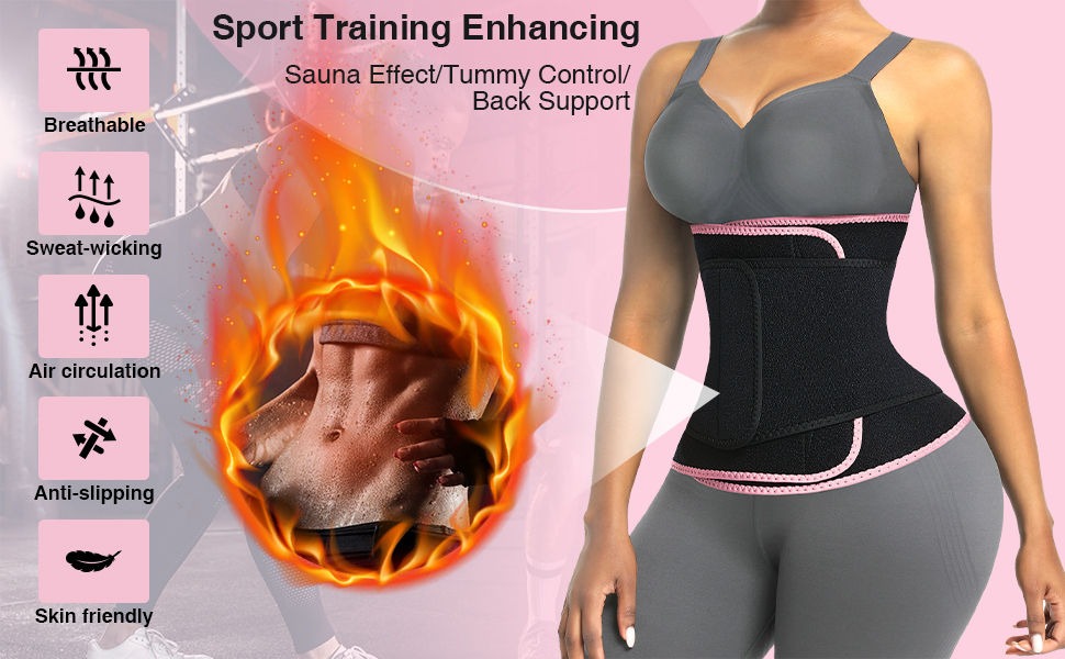 70%Nylon 20%polyester 10%spandex Fabric Custom Logo Women Waist Trainer Tummy Control