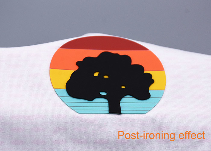 Eco Friendly Custom Garments Screen Printed Patches With Silicone Logos