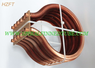 Extruded Copper / Cupronickel Fin Coil Heat Exchanger for Water Heater Boilers