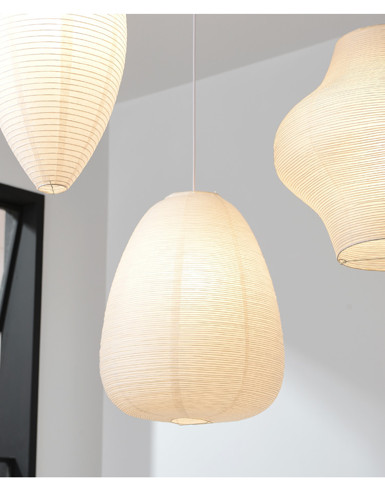 Janpanese Akari Rice Paper Lamp Nordic Noguchi Yong Pendant Lamp(WH-AP-599)