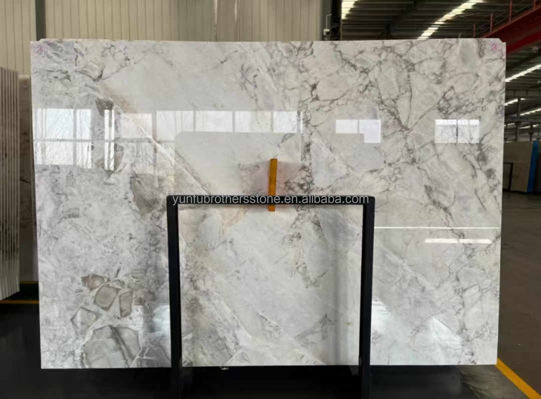 Brazil Calacatta Grey Marble Fish Belly Gray Marble for Hotel Anti Slip Stairs Design