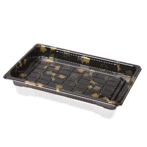 China Printed PS Plastic Sushi Tray Recyclable Dustproof wholesale