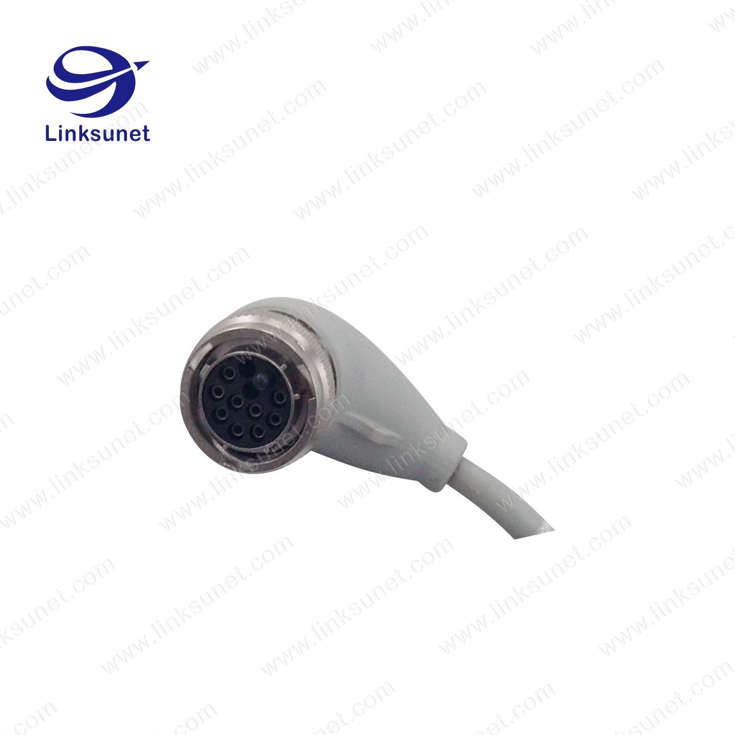 Amphenol Copper - Zinc alloy connectors SMB signal grey wire harness for robot