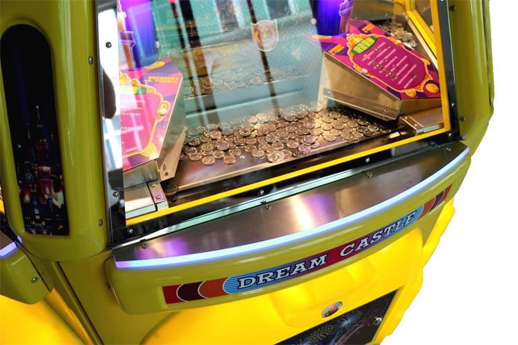 6 Players Dream Castle Pinball Game Machine Coin Pusher Metal + Acrylic + Plastic Material