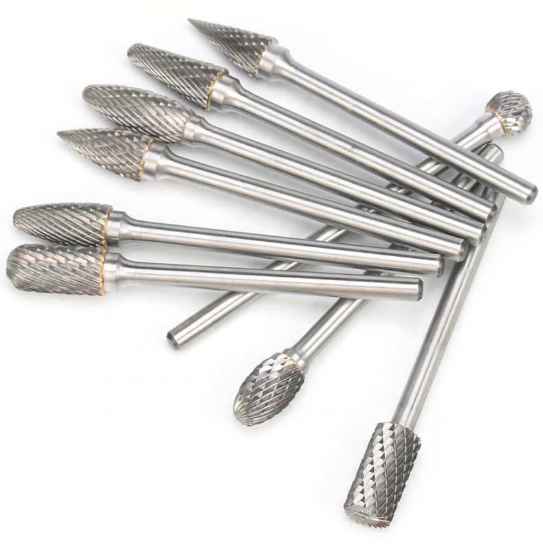 Standard Double - Cut Long Shank Carbide Burr Impact Toughness