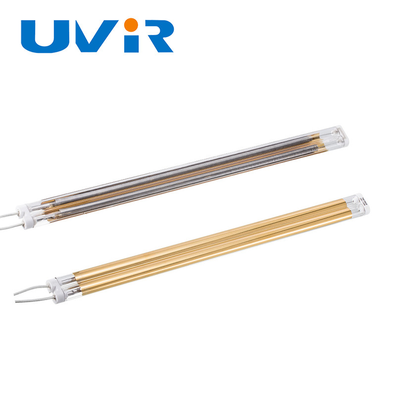 Gold Plated Heating Radiator 2000w , Water Based Paint Infrared Heating Lamp