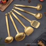 Factory Gold Luxury Color Stainless Steel Kitchen TOOLS Utensils Amazon Kitchen
