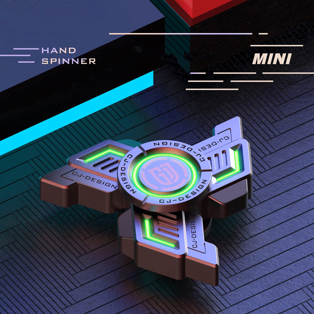 Metal Finger Hand Toy for Adults Teens Kids ADHD Fidget Spinner Anti-Anxiety Puzzle