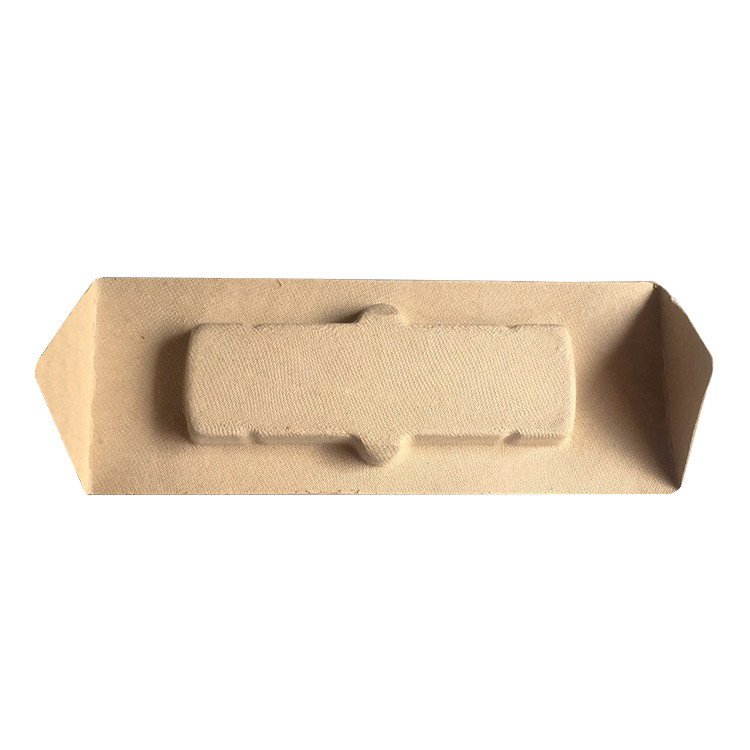 Biodegradable Paper Recyclable Bamboo Pulp Tray Triangle Toy Lower