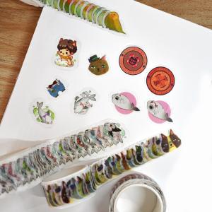 China Custom Acrylic Adhesive Japanese Tape Printed Die Cut Washi Tape wholesale