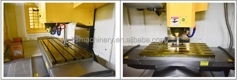 4 Axis Cnc Vertical Machining Center VMC 855 Automatic Taiwan Liner Guidway