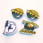Deboss Biodegradable Adhesive Label Sticker Die Cut Vinyl Printing PVC CMYK