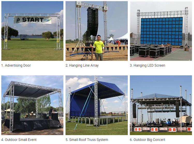 No Rust Line Array Truss System 400mm*600mm Portable Lighting Ladder Type