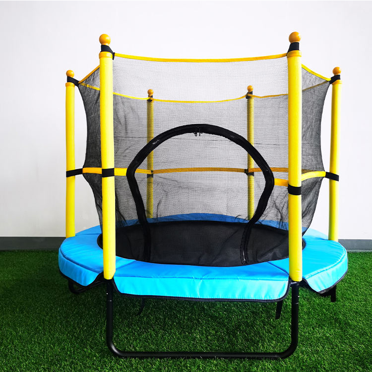 Indoor Fitness Jumping Bed Trampoline for Kids and Adults 1.4*1.4*1.65 M or OEM Size