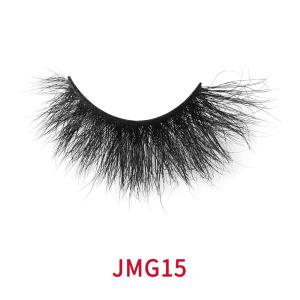 China Handmade Siberian 27mm Mink Fluffy Eyelashes With Naturally Drop wholesale