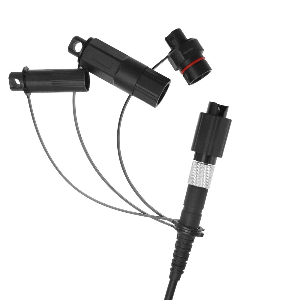 3 In 1 Waterproof Pre Connectorized Cable Connector For Fiber Optical