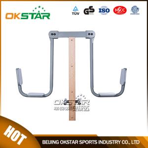 China outdoor fitness equipment park wood outdoor leg stretcher wholesale
