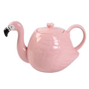 China White Wedding 780ml Pot Flamingo Tea Set wholesale