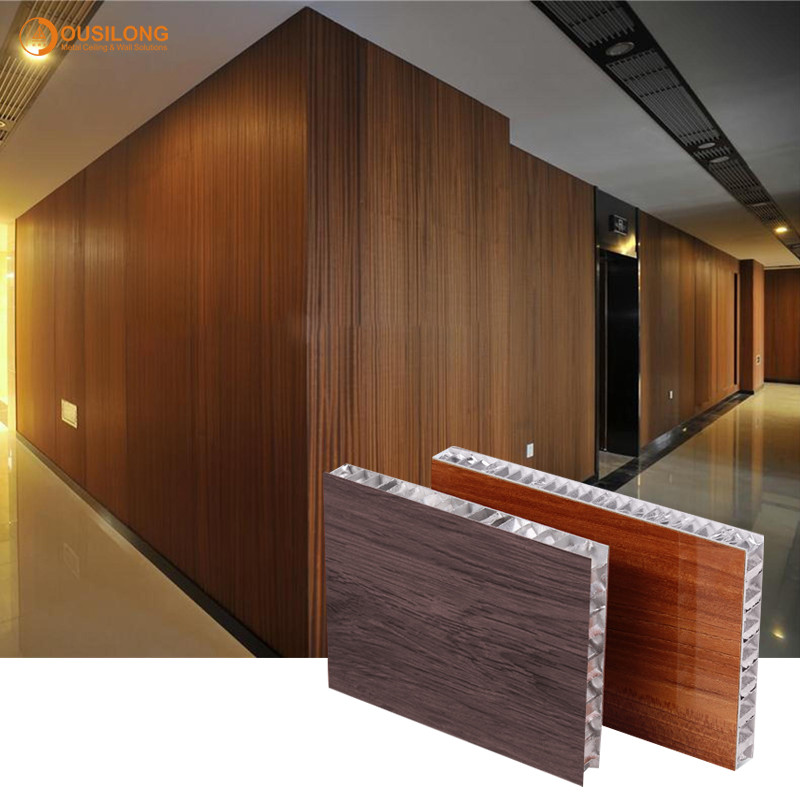 10mm 15mm 20mm Fireproof Wood Grain Aluminum Honeycomb Core Sandwich Panels For Curtain Wall