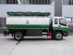Q235 Carbon Steel Petrol Tanker Truck , Diesel Delivery Truck For ISUZU Oil