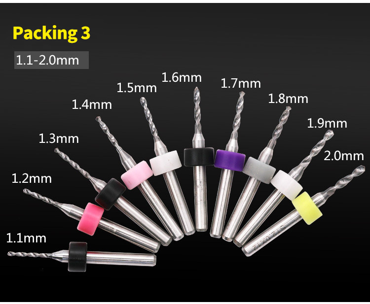 PCB FPC Tungsten Circuit Board Drill Bits 0.15mm 0.25mm 0.30mm​