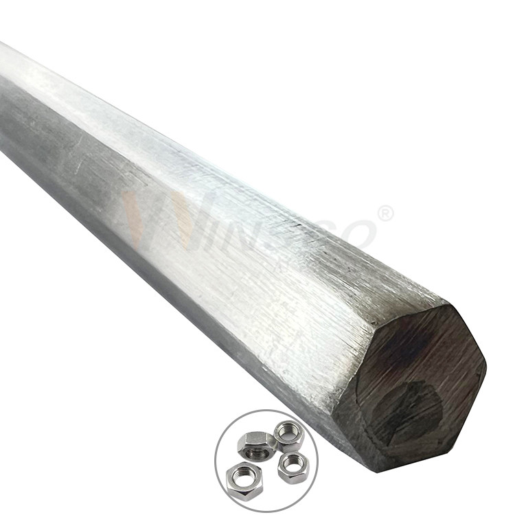 Factory Acero Inoxidable Bar AISI 201 304 316 Solid Shaft Welding Stainless Steel Hexagon Rod